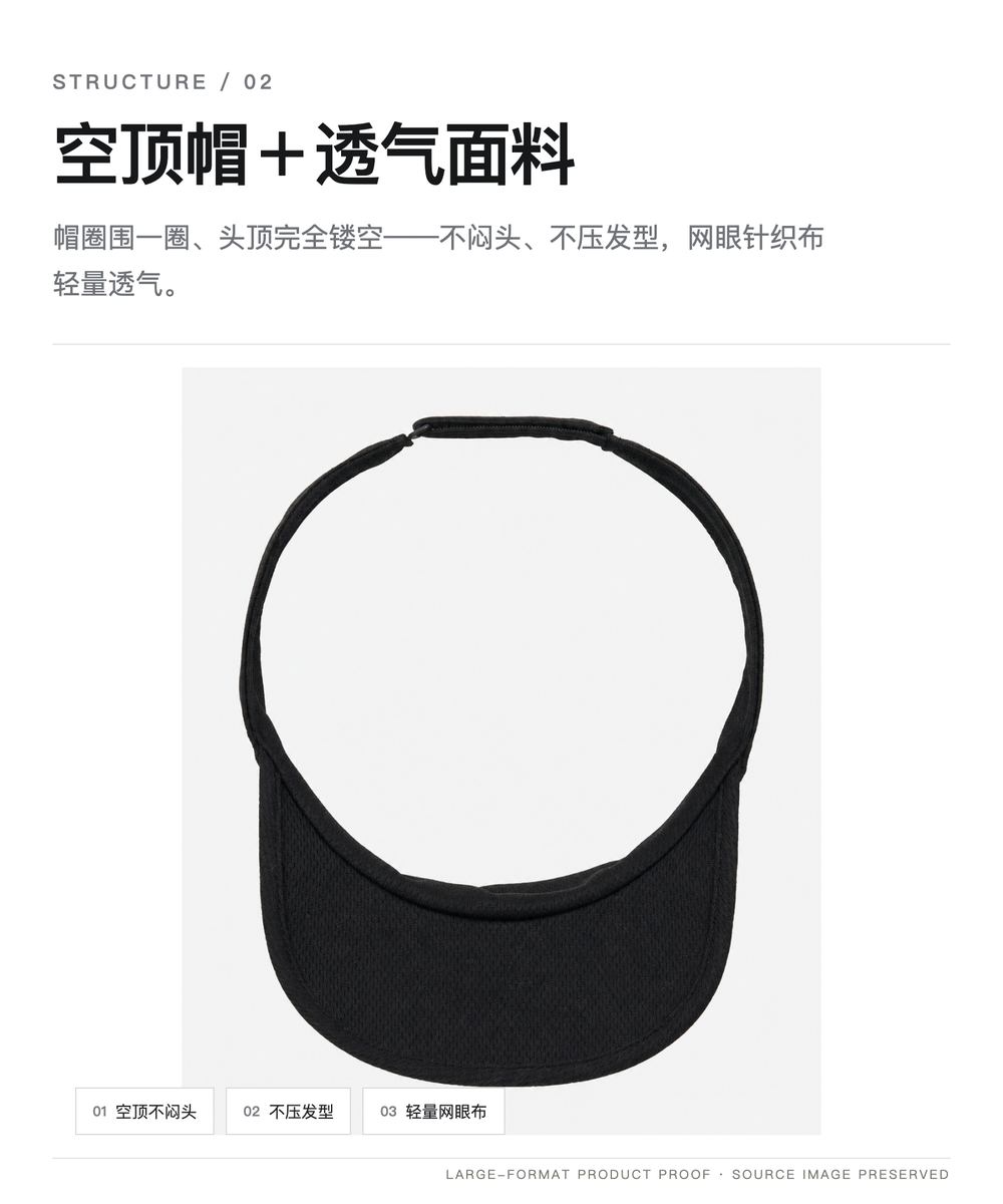 K0022 太阳镜插槽运动空顶帽 详情图 2