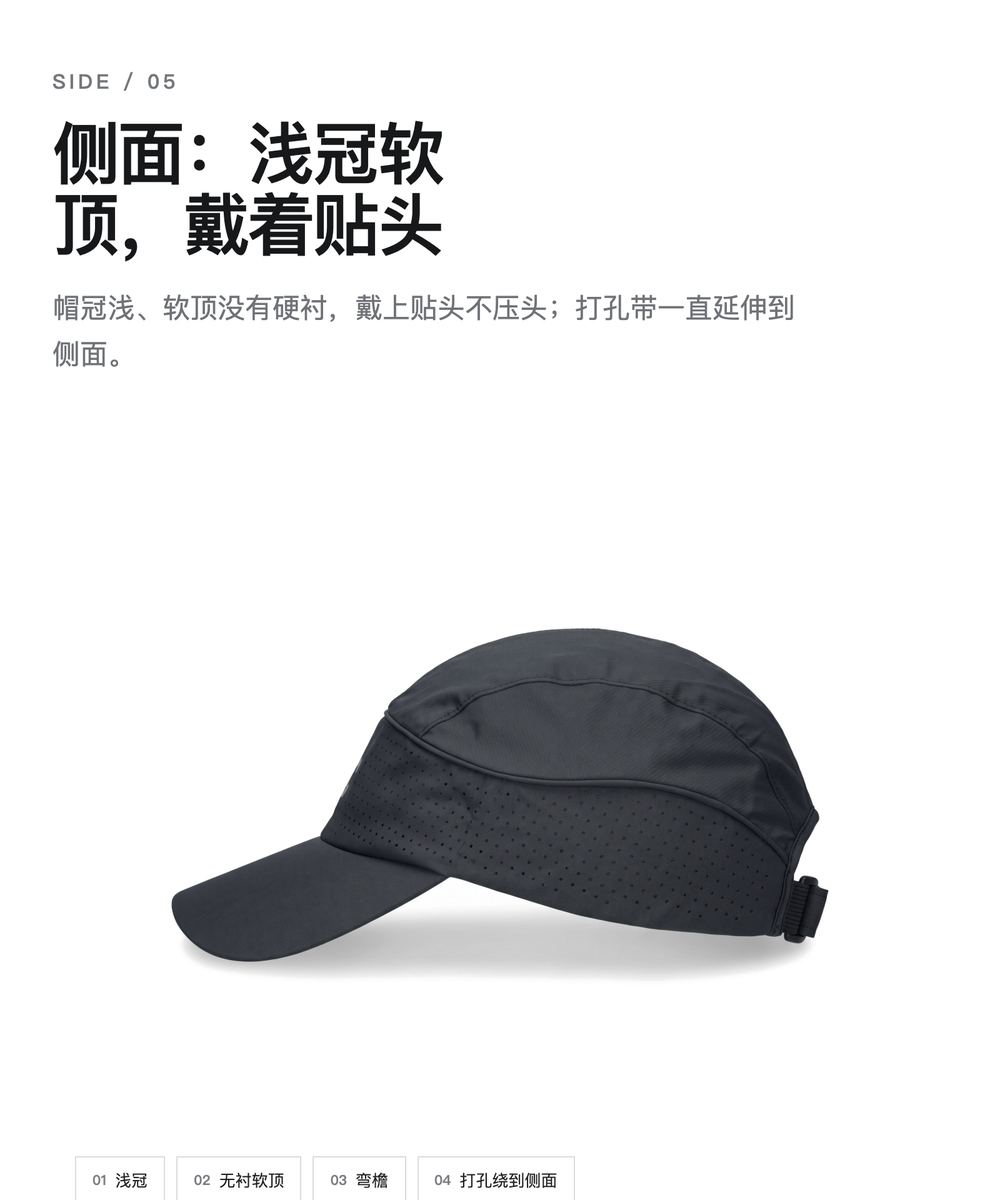 M0053 激光打孔轻薄跑步帽 详情图 5